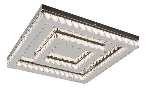 Lustre Aliança Quadrado 2 Anéis Slim Cromado