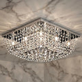 Lustre Cristal Quadrado Água Viva