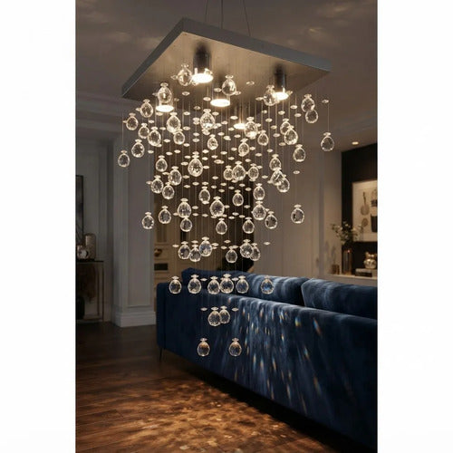Lustre Cristal Pirâmide Slim