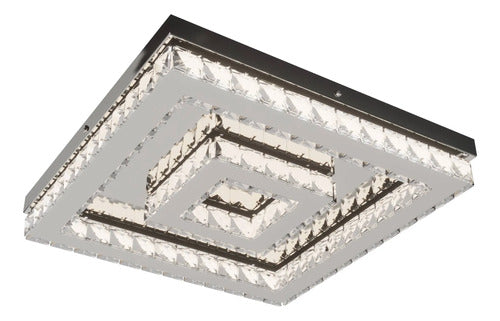 Lustre Aliança Quadrado 2 Anéis Slim Cromado