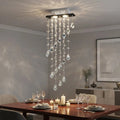 Lustre Cone Quadrado 27cm X 70cm Alt Com 4 Lâmpadas Gu10 127/220v Alumínio