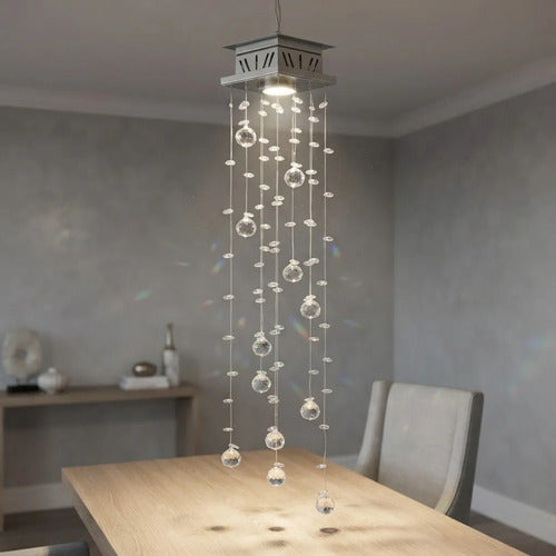 Lustre De Cristal Cadence Quadrado