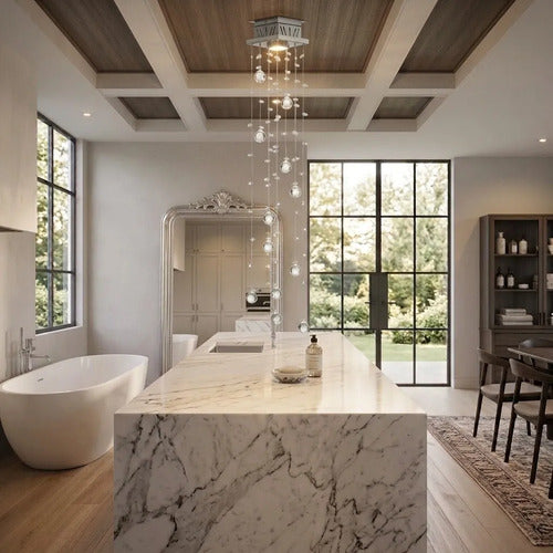 Lustre De Cristal Cadence Quadrado