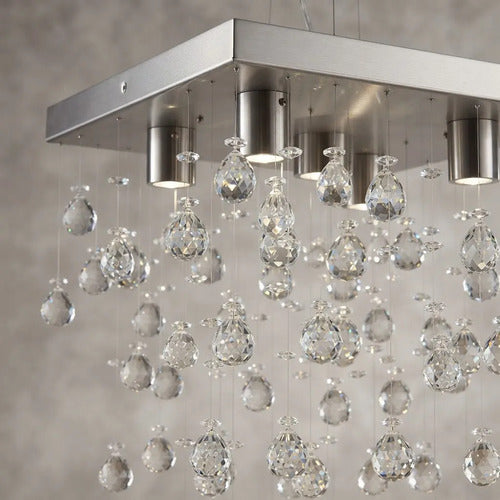 Lustre Cristal Pirâmide Slim