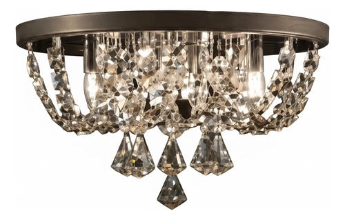 Lustre Império  Cristal Redondo