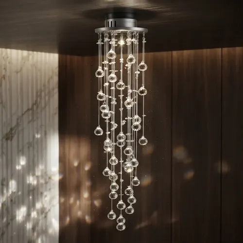 Lustre Cascata Cristal Orvalho