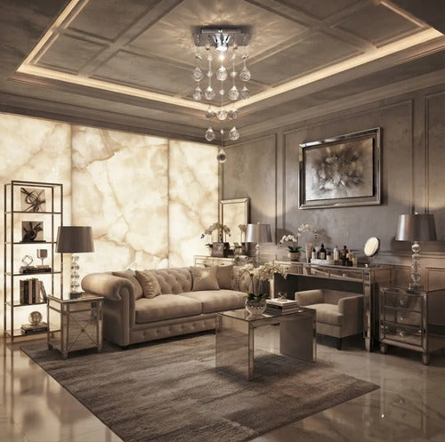 Lustre Cristal Outonal