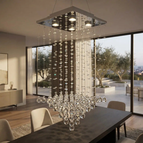 Lustre Cristal Pirâmide