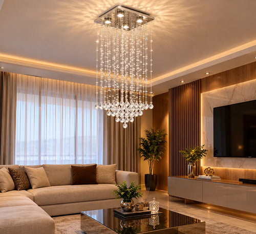 Lustre Cristal Pirâmide