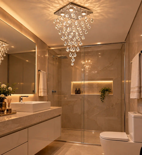 Lustre Cristal Pião Pirâmide