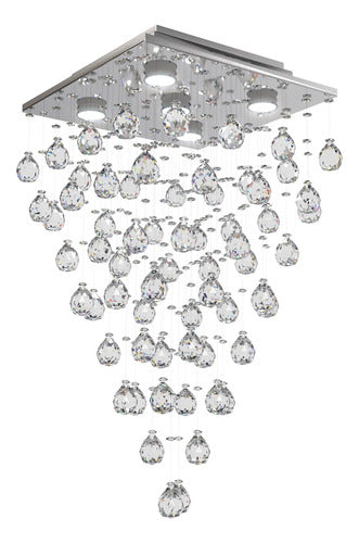 Lustre Cristal Pião Pirâmide