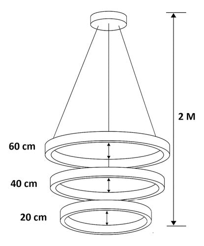 Lustre De Cristal Tres Alianças Rose Gold