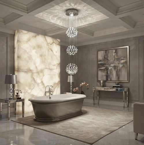 Lustre Cristal 3 Esferas