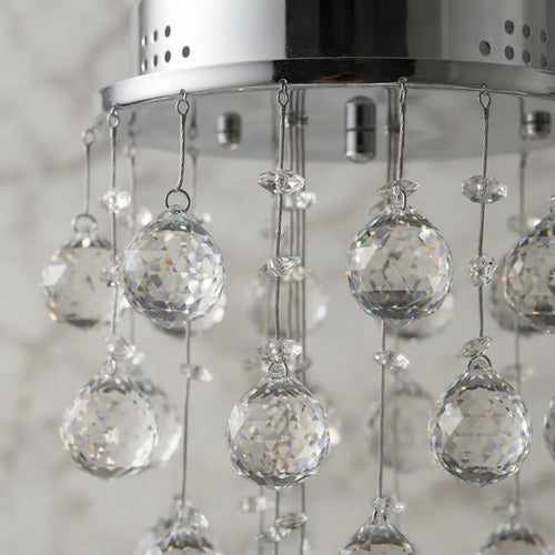 Lustre De Cristal Lilac Redondo