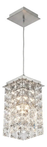 Pendente Cristal Quadrado Espelhado