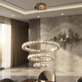 Lustre Aliança Redondo 3 Anéis Dourado
