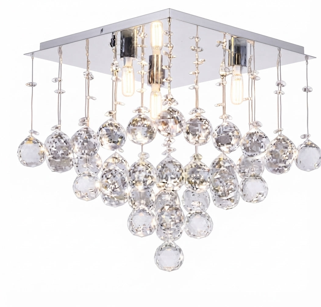 Lustre Pirâmide Quadrado Hathor