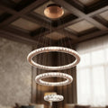 Lustre Aliança Redondo 3 Anéis Slim Gold Rose
