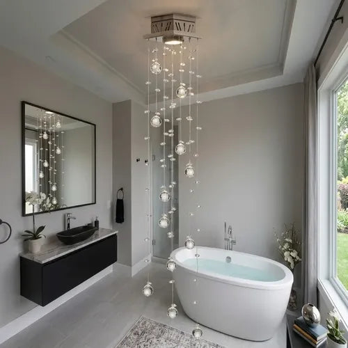 Lustre De Cristal Cadence Quadrado