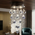 Lustre De Cristal Lilac Redondo