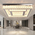 Lustre Aliança Quadrado 2 Anéis 40/20 Cm Led Alto Padrão 127/220v Alumínio