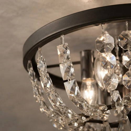 Lustre Império  Cristal Redondo